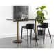 Corina Antique Brass Bar Table